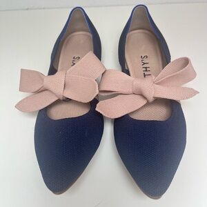 Rothys size 6.5 navy and tan